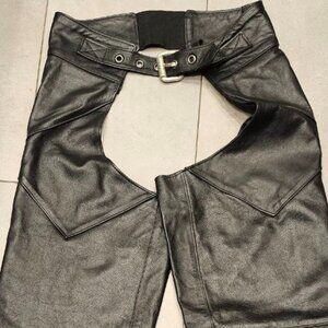 Genuine Leather chap pants Harley Davidson Size Medium Original Motorcycle gay